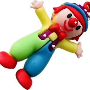 Cute & Colorful Clown Charm Purse Backpack charm Keyring Keychain